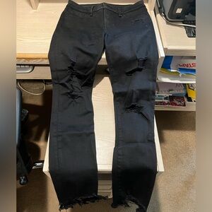 Abercrombie Mid Rise Super Skinny Ankle Jeans